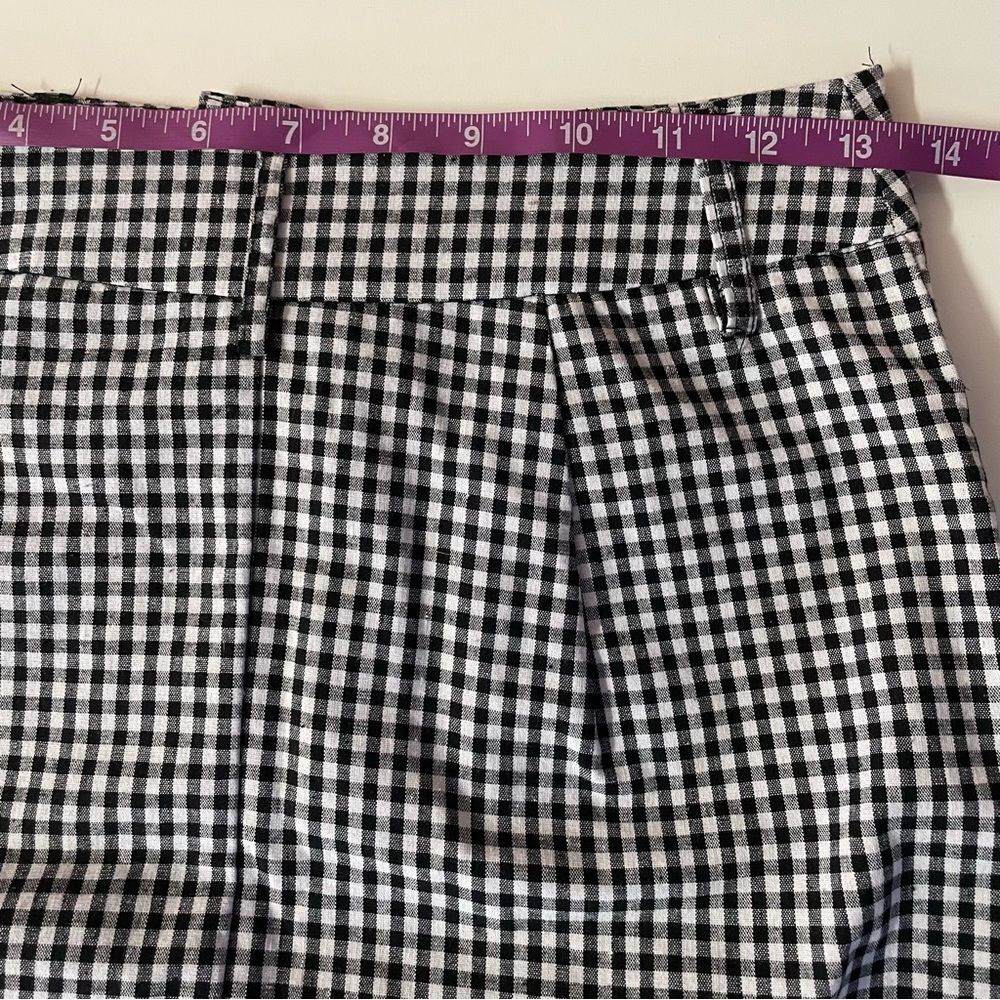 Charlotte Russe Black & White Gingham Mini Skirt Size XS EUC - Picture 6 of 10